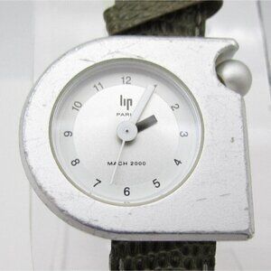 Women Lip Mach 2000 Quartz WR Aluminium Swiss Watch (G264) Made in France